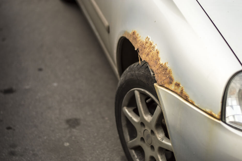 rouille sur une voiture