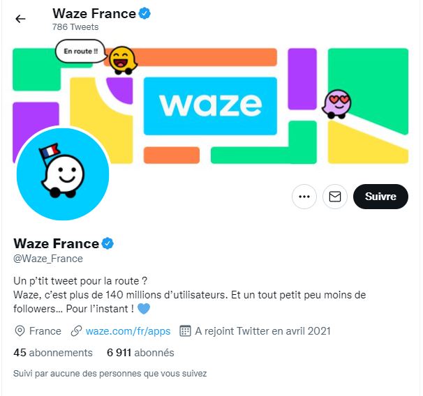 créer un itinéraire avec Waze